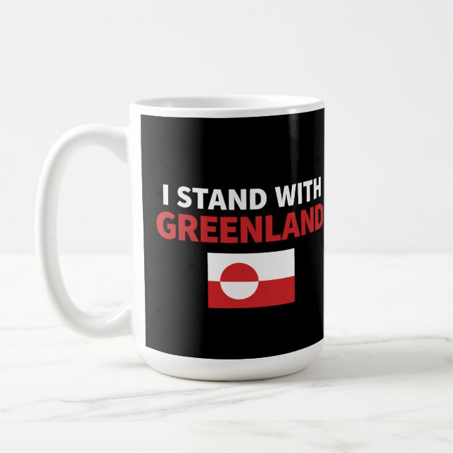 Caneca De Café Eu Apoio o Design de Solidariedade Política da Gro (Esquerda)