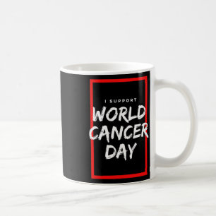 Caneca De Café Eu Apoio o Dia Mundial do Câncer Quimioterapia Pac