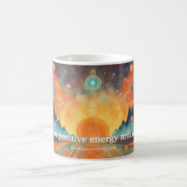 Caneca De Café "Eu atraio energia positiva à minha volta." Mantra