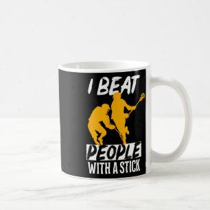 Caneca De Café Eu Bato Pessoas Com Um Pau
