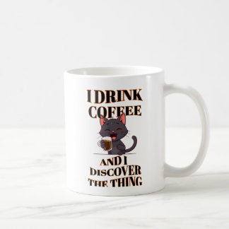 Caneca De Café Eu bebo café e descubro coisas ''Mug 2025