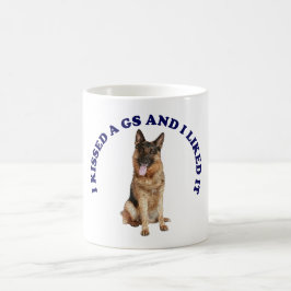 Caneca De Café Eu beijei um German shepherd