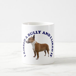 Caneca De Café Eu beijei um Touro Terrier