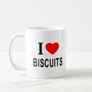 CANECA DE CAFÉ EU ❤️ BISCUITOS EU AMO BISCUITOS EU CORAÇÃO BISCUI