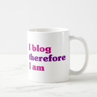 Caneca De Café Eu blogue conseqüentemente mim sou