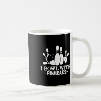 Caneca De Café Eu Boliche Com Cabeças De Pinos Roupa Engraçada
