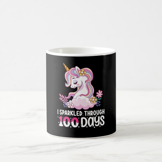 Caneca De Café Eu Brilhei Através de 100 Dias de Unicórnio da Esc (Centro)