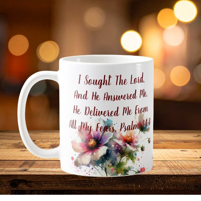 Caneca De Café Eu Busquei o Senhor Moderno  (Criador carregado)
