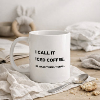 Caneca De Café "Eu Chamo de Café Gelado." Mãe Engraçada