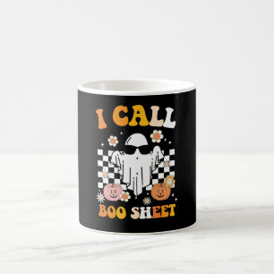 Caneca De Café Eu Chamo Folha Boo Halloween Fantasma Retrô