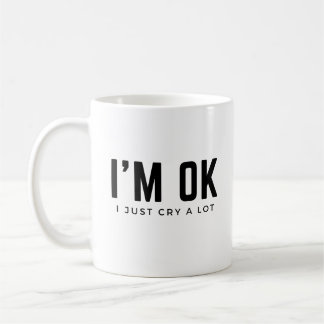 Caneca De Café Eu Choro Muito Café Mug Auto-consciência Mental He