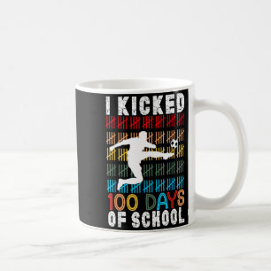 Caneca De Café Eu Chutei 100 Dias De Escola Futebol 100º Dias Ens