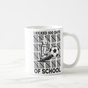 Caneca De Café Eu Chutei 100 Dias De Escolinha De Futebol 100º Di