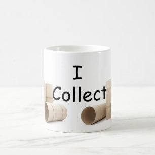 Caneca De Café Eu coleciono papel higiênico papel papel higiêni