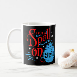 Caneca De Café EU COLOQUEI UMA VELHA EM VOCÊ Dia de as Bruxas eng