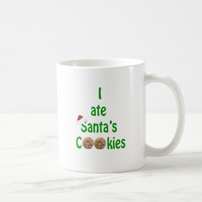 Caneca De Café Eu comi Cookies de Papais noeis (Direita)