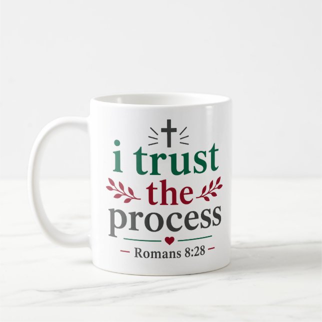 Caneca De Café Eu Confio No Processo Citação De Encorajamento Das (Esquerda)