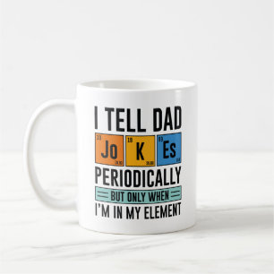 Caneca De Café Eu conto piadas de pai periodicamente