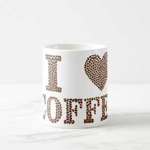 Caneca De Café Eu Coração Café