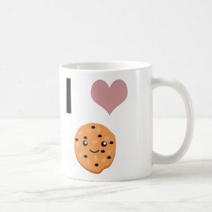 Caneca De Café Eu coração Cookies de aveia