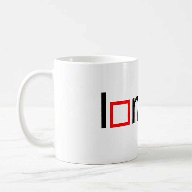 Caneca De Café Eu coração matemática (Esquerda)