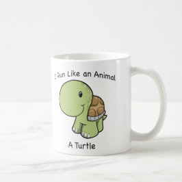 Caneca De Café Eu corro como um animal - uma tartaruga