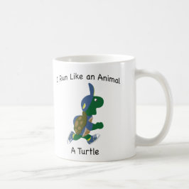 Caneca De Café Eu corro como um animal - uma tartaruga