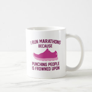 Caneca De Café Eu corro maratonas