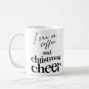 Caneca De Café Eu Corro No Café E Na Saúde De Natal