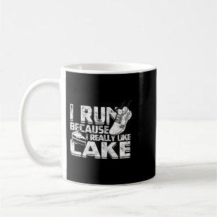 Caneca De Café Eu corro porque gosto muito de Corrida de bolo