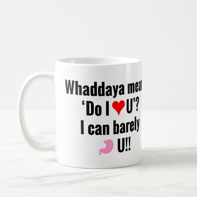 Caneca De Café Eu Corto Você Gag Mug? (Esquerda)