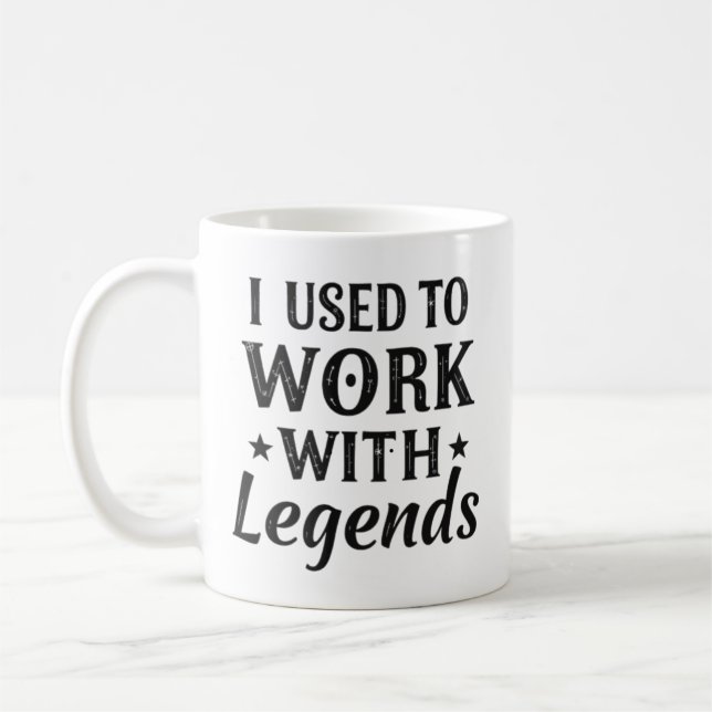 Caneca De Café Eu costumava trabalhar com lentes Mug (Esquerda)