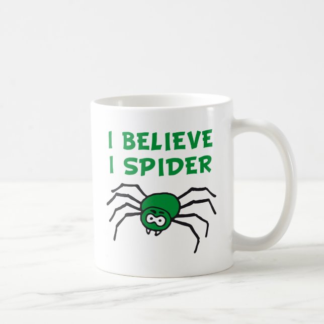 Caneca De Café Eu cres j j believe spider aquele spi eu fia - (Direita)