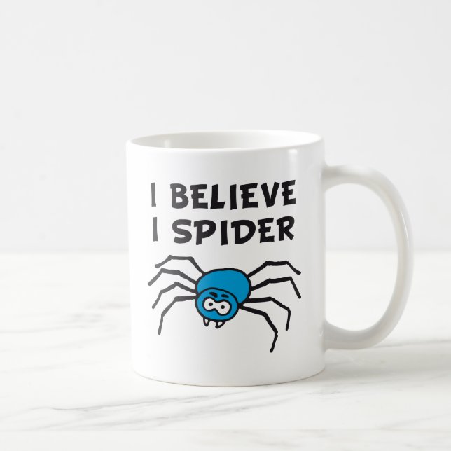 Caneca De Café Eu cres j j believe spider aquele spi eu fia - (Direita)