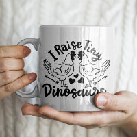 "Eu crio pequenos dinossauros" Engraçado Chicken M