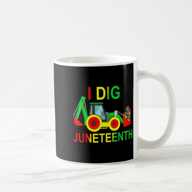 Caneca De Café Eu curto punhos do juneteenth trator engraçado men (Direita)