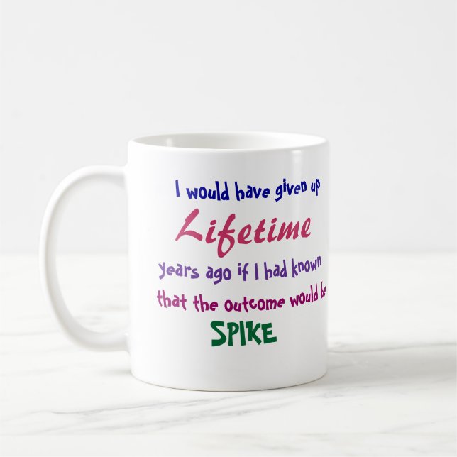 Caneca De Café Eu daria acima, vida, anos há (Esquerda)