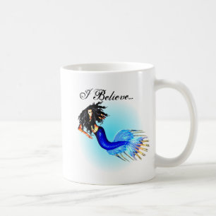 Caneca De Café Eu das mulheres personalizado acredito nas sereias