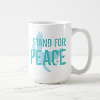 Caneca De Café "Eu defendo a paz" Mug