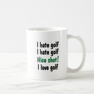 Caneca De Café Eu deio - o golfe do amor