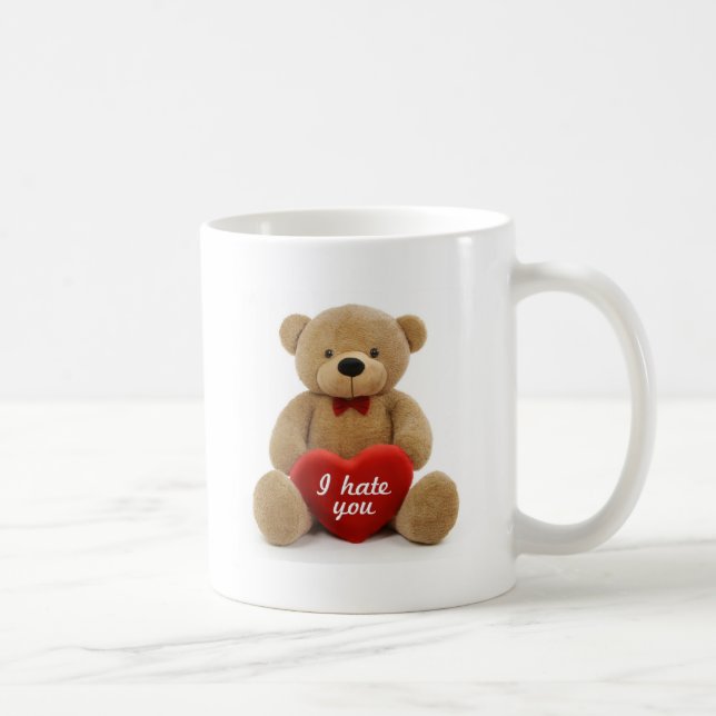 Caneca De Café "Eu deio-o" urso de ursinho bonito que guardara o (Direita)