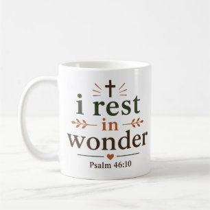 Caneca De Café Eu descanso em admiração Inspiração na Escritura C