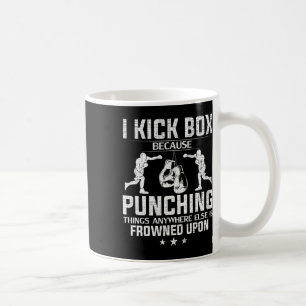 Caneca De Café Eu dou Kich Box Porque socar é mal visto Kich engr