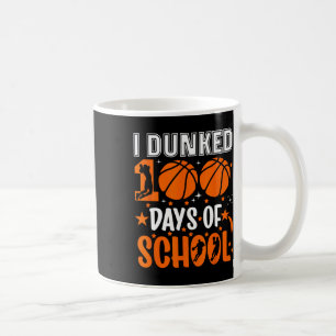 Caneca De Café Eu Dunked 100 Dias De Esboço Escolar 100º Dia Ensi