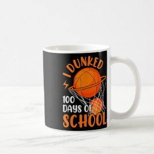 Caneca De Café Eu Dunked 100 Dias De Escola Sketll 100 Dias Mais