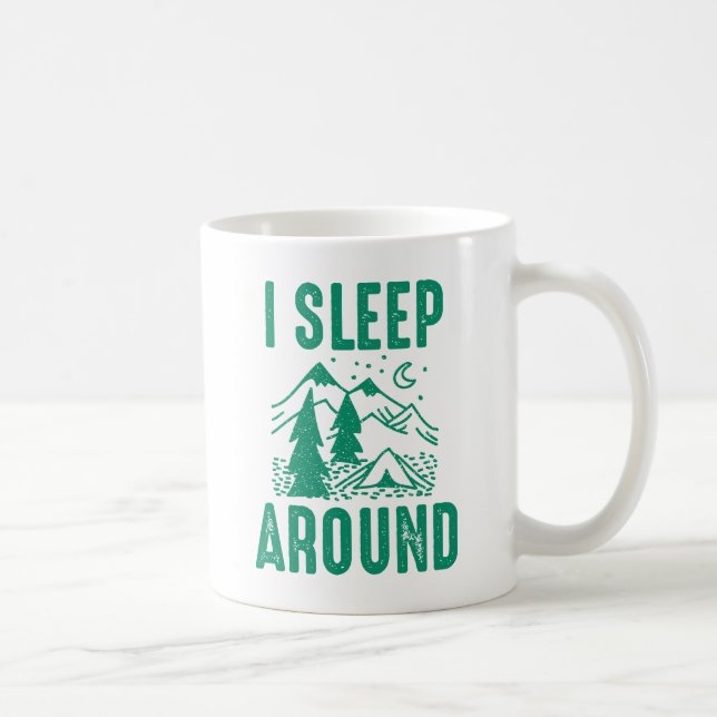 Caneca De Café Eu Durmo Por Aí (Direita)