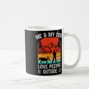 Caneca De Café Eu e meu cachorro - Eu adoro fazer xixi fora pôr d