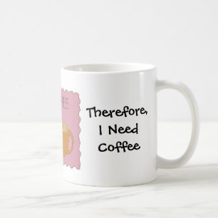 Caneca De Café Eu ensino o design cómico do café com dizer