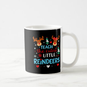 Caneca De Café Eu Ensino Os Mais Fofos Rena Professora Cristo