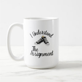 Caneca De Café Eu Entendo A Atribuição Votar Presente Azul